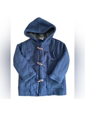 🩵 4/$20 Navy Blue Hooded Jacket with‎ Gray Lining